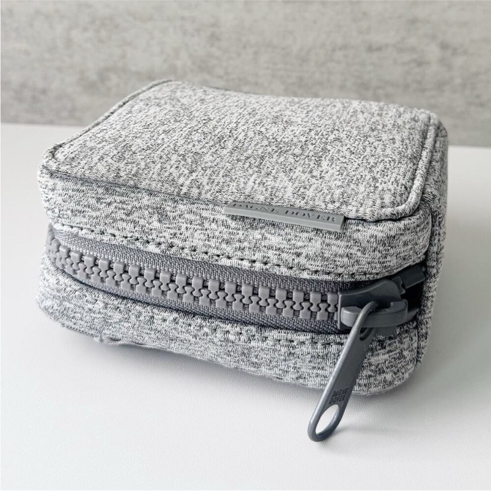 Dagne Dover Arlo Small Tech Organizer Grey Neoprene Minimalist Case